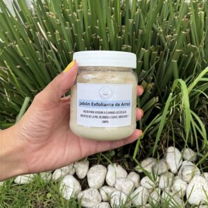 Jabón exfoliante de arroz